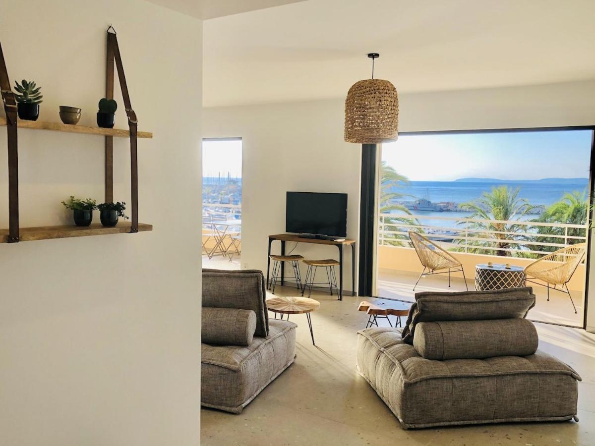 Appartement T3 Lumineux Traversant Totalement Neuf En Face De La Plage Front De Mer Vue Sur Les Iles Vue Mer Panoramique Assuree Residence De La Plage Centre Ville Du Lavandou 3Eme Etage Avec Ascenseur Appartement T3 Le Lavandou Zewnętrze zdjęcie