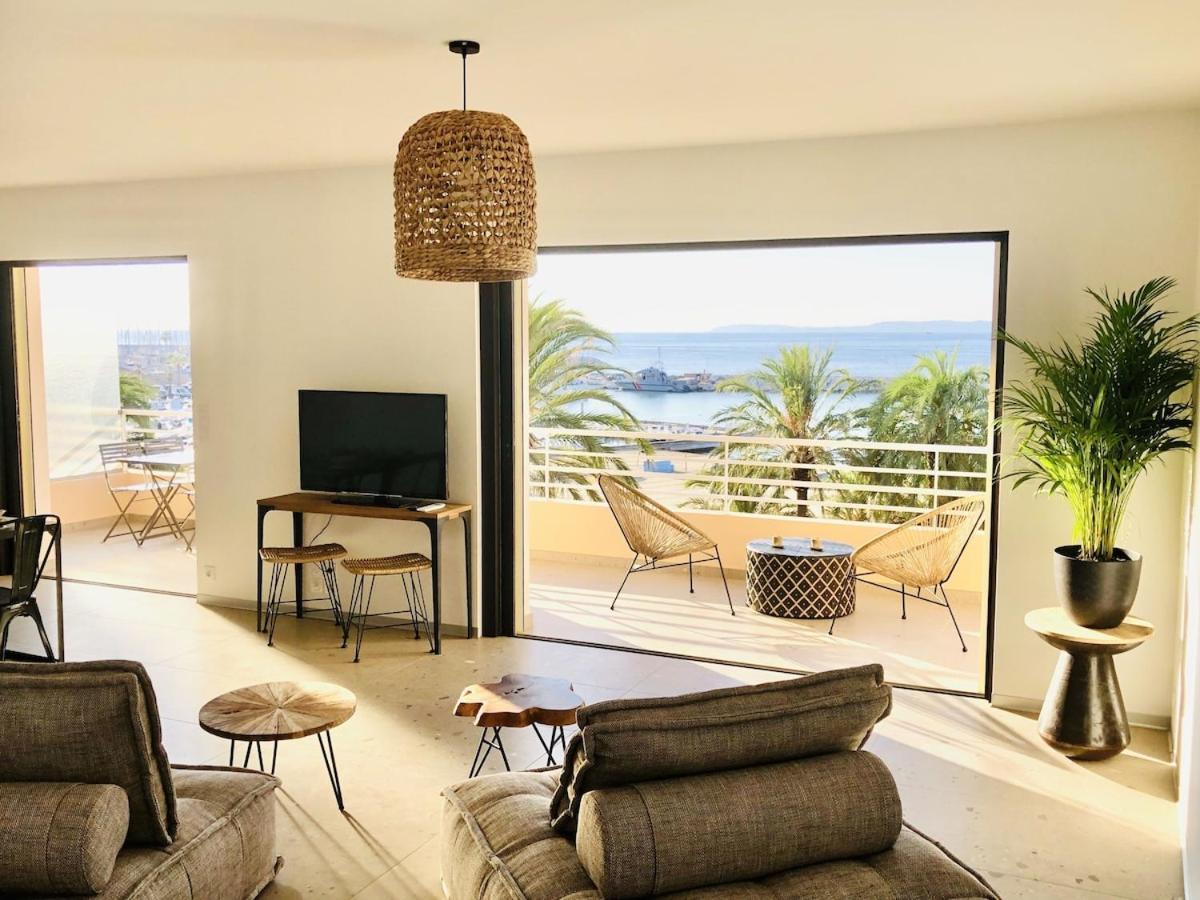 Appartement T3 Lumineux Traversant Totalement Neuf En Face De La Plage Front De Mer Vue Sur Les Iles Vue Mer Panoramique Assuree Residence De La Plage Centre Ville Du Lavandou 3Eme Etage Avec Ascenseur Appartement T3 Le Lavandou Zewnętrze zdjęcie