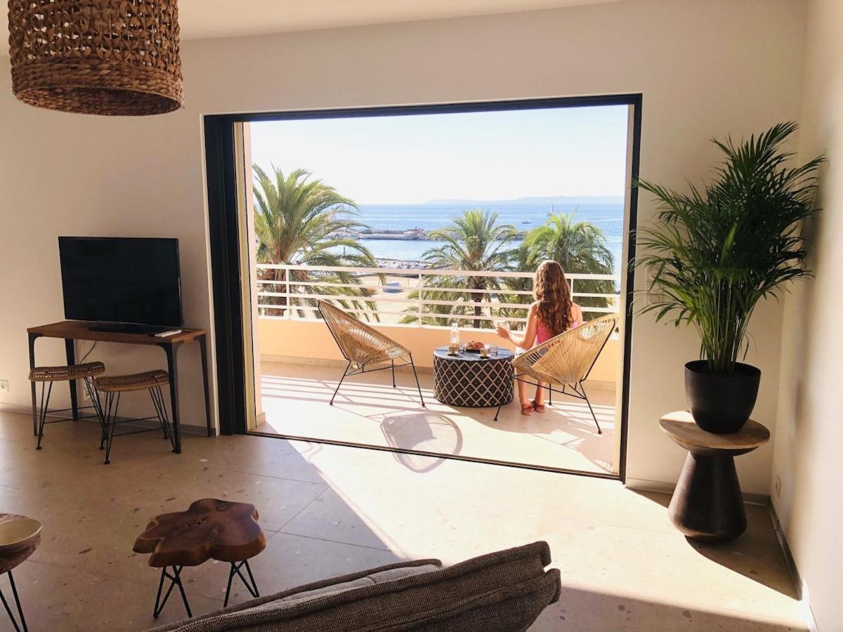Appartement T3 Lumineux Traversant Totalement Neuf En Face De La Plage Front De Mer Vue Sur Les Iles Vue Mer Panoramique Assuree Residence De La Plage Centre Ville Du Lavandou 3Eme Etage Avec Ascenseur Appartement T3 Le Lavandou Zewnętrze zdjęcie